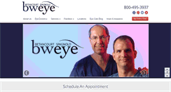 Desktop Screenshot of bweyecenter.com